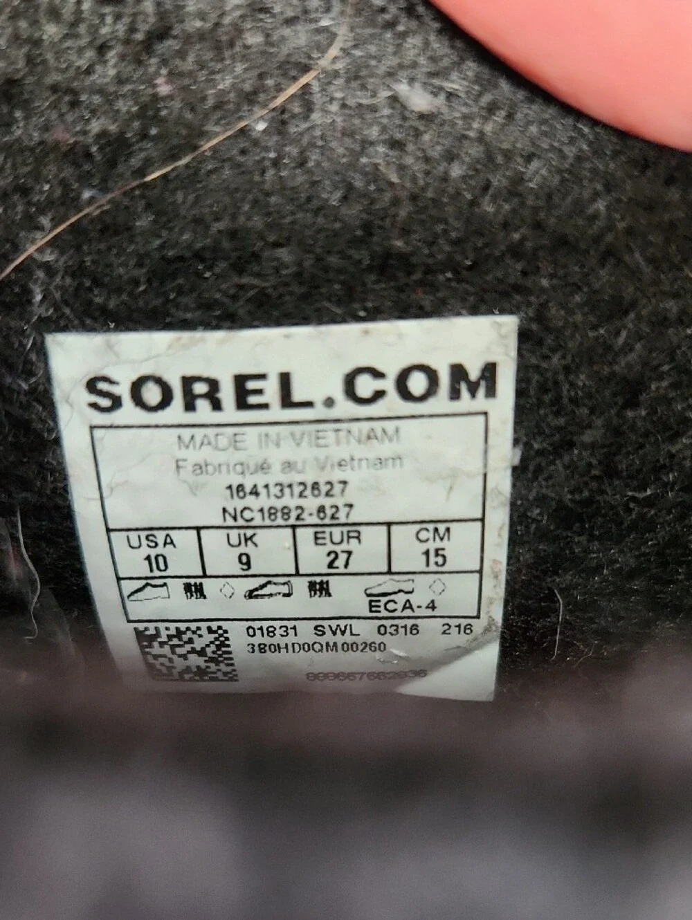 Sorel Kids Pink and Black Waterproof Snow Boots